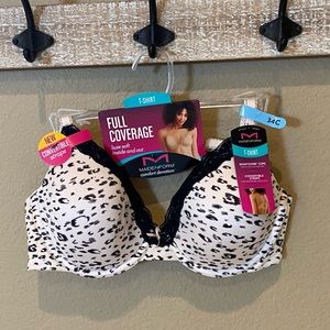 SALE NWT Comfy Underwire T-Shirt Bra in Animal Print